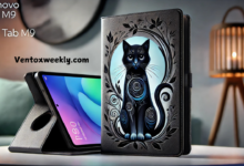 mxfdegf lenovo tab m9 cover black cat