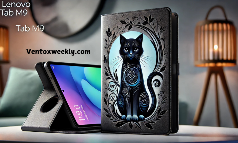 mxfdegf lenovo tab m9 cover black cat